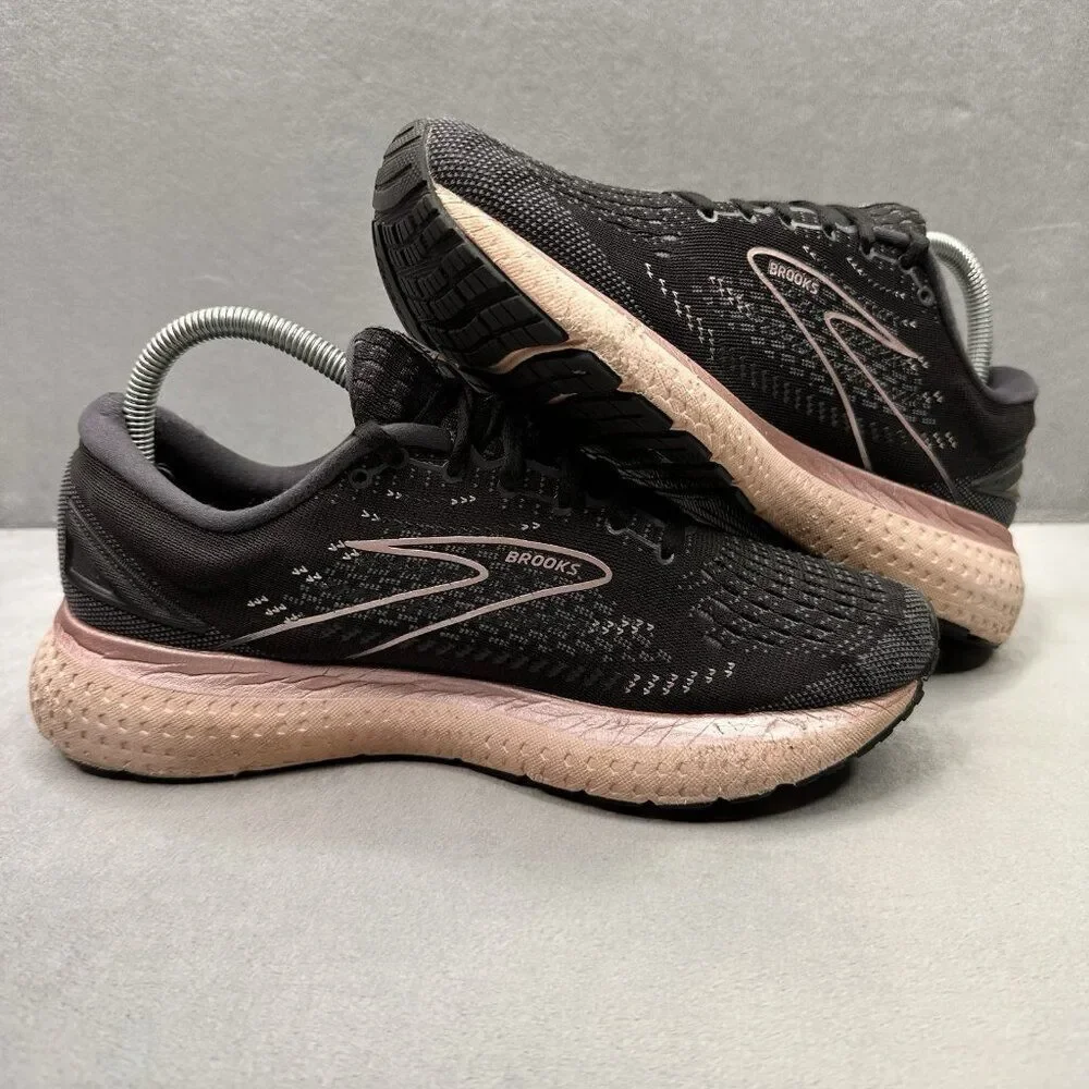 Brooks Glycerin 19 Womens Size 9 (B) Shoes Black/Pink‎ Athletic Running Sneakers
